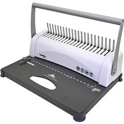 آلة تجليد DataMax DM120 تجليد حتى حجم A4 تثقيب 12 ورقة (21 ثقبًا) في المرة الواحدة وتجليد حتى 450 ورقة